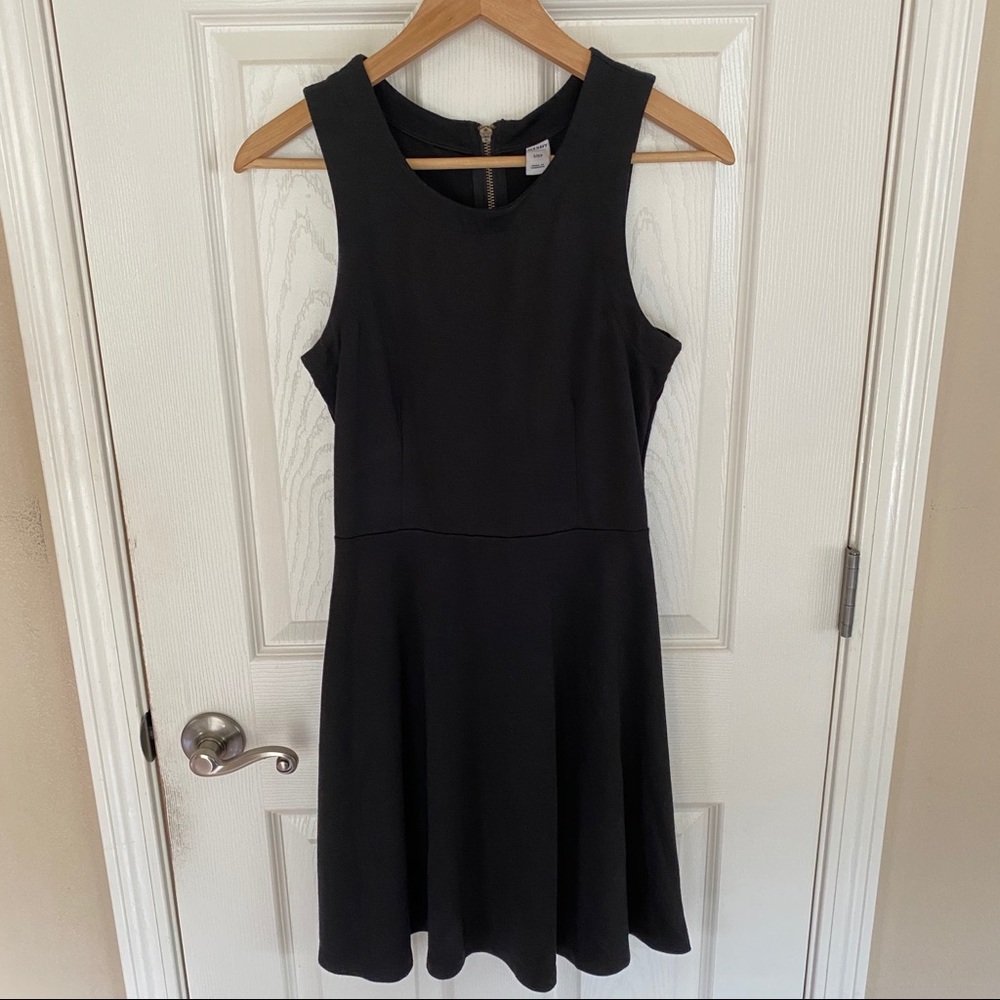 Old Navy Black Flowy Midi Tank Dress - Size Small